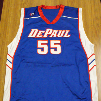 DePaul Blue Demons Basketball Jersey (Adidas, Size 50, Season 2005/2006) #55