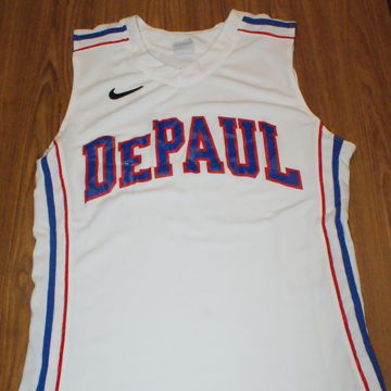 DePaul Blue Demons Official Nike Men's Basketball Jersey - No Number/Name (White, Size 3XL)