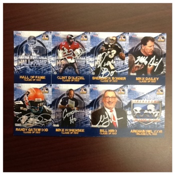 Autographed 2012 Hall of Fame Class Trading Card Sheet
