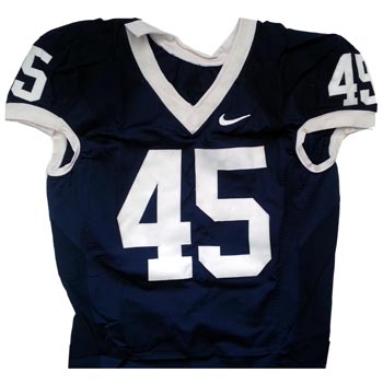 Game Worn Football Jersey: Blue #45 (size 48)