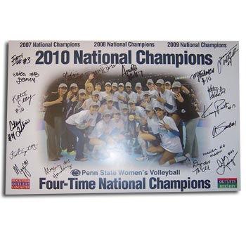 Autographed 2010 NCAA Women's Volleyball National Champion Poster