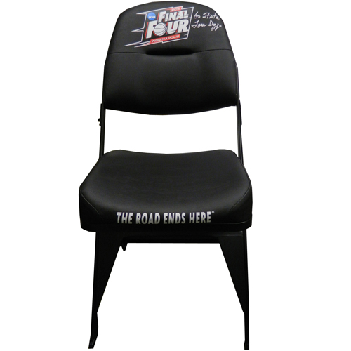 Official 2015 NCAA Basketbal Final Four Bench Chair Autographed by Tom Izzo