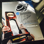 2014 NCAA Basketball 2nd & 3rd Rounds Game Program Signed by Coach Pitino