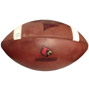 Game-Used Louisville Cardinal Logo Football
