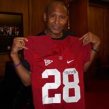 Authentic Alabama Pro Combat Football Jersey (Signed by Don McNeal; #28)