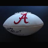 Authentic Alabama Football Signed by 4 Former University of Alabama National Championship Legends (Lester, Kirkpatrick, Menzie, Maze)